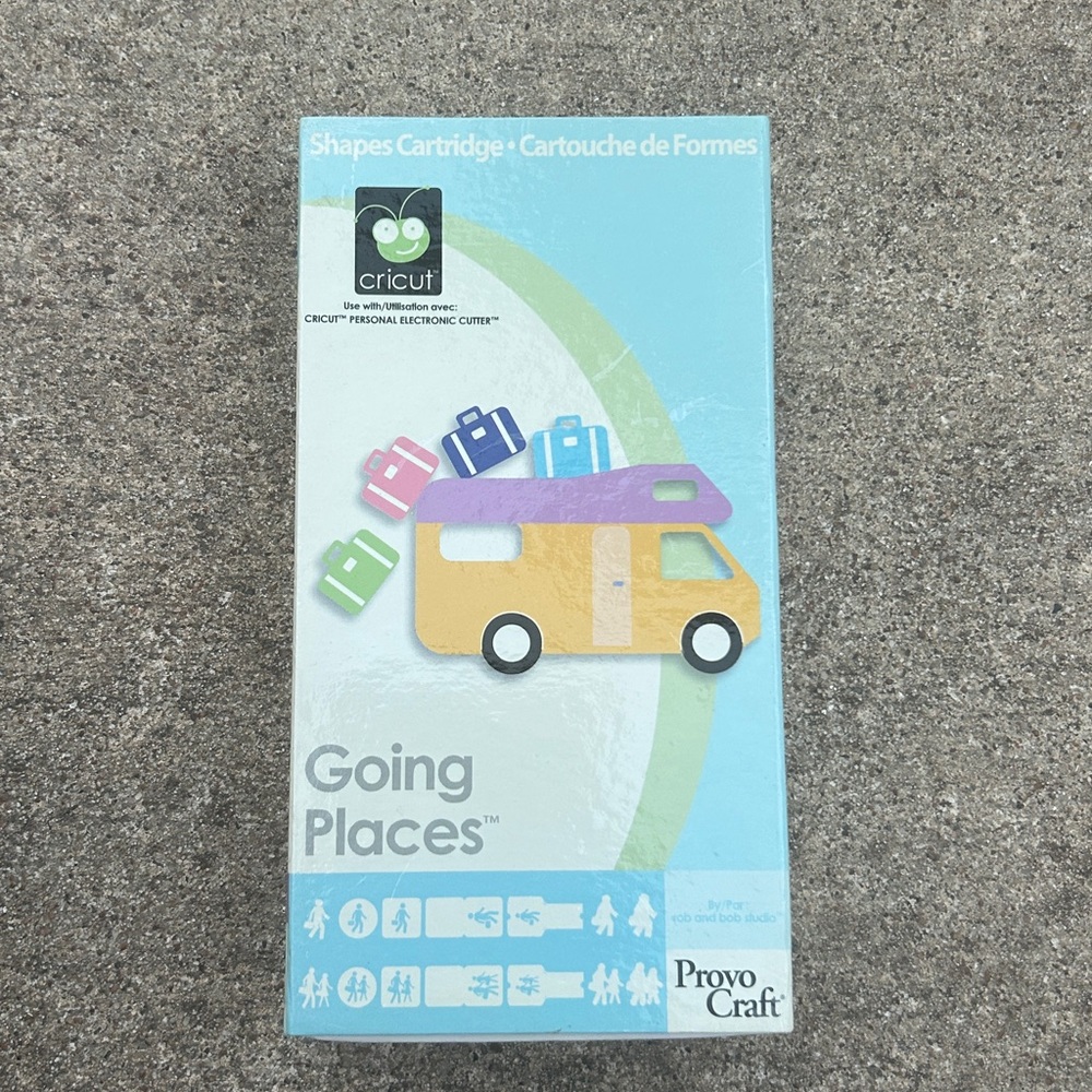 Cricut Going Places Shapes Cartridge with Colorful Designs